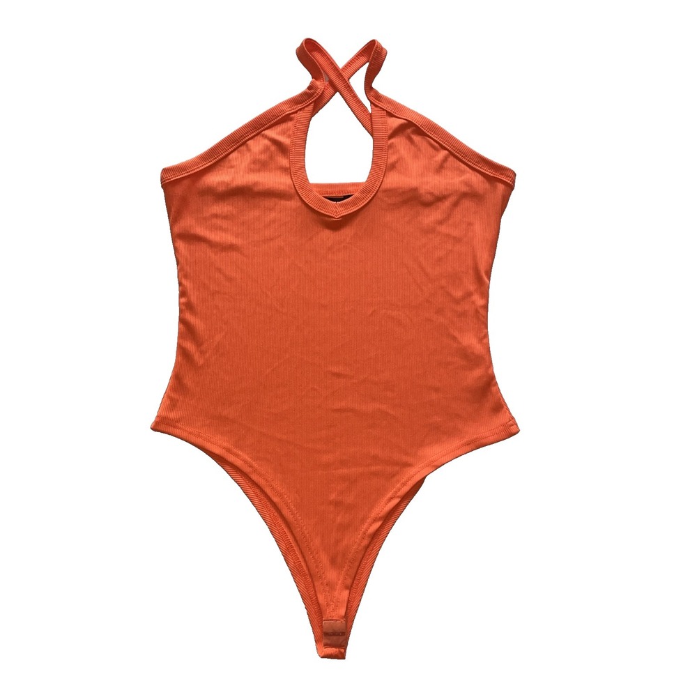 Chic Me Body Suit Orange Women's Size L